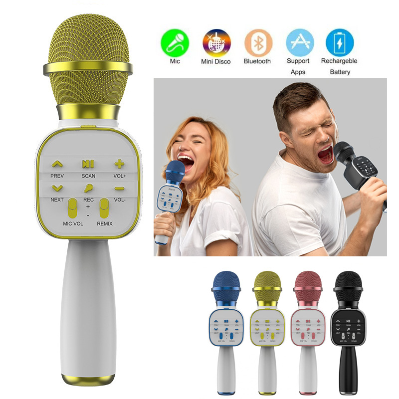 Bluetooth Karaoke Microphone Handheld - DS813 Wireless Bluetooth Karaoke Microphone Handheld