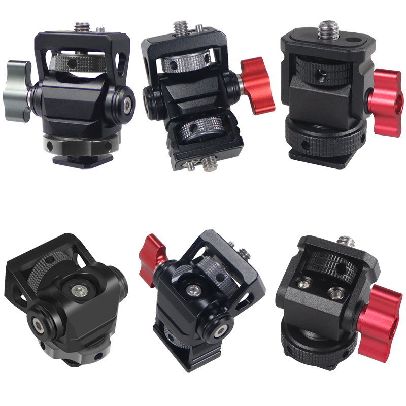 Microphone Shock Mount Universal - Mini Monitor Mount Holder Tripod Head