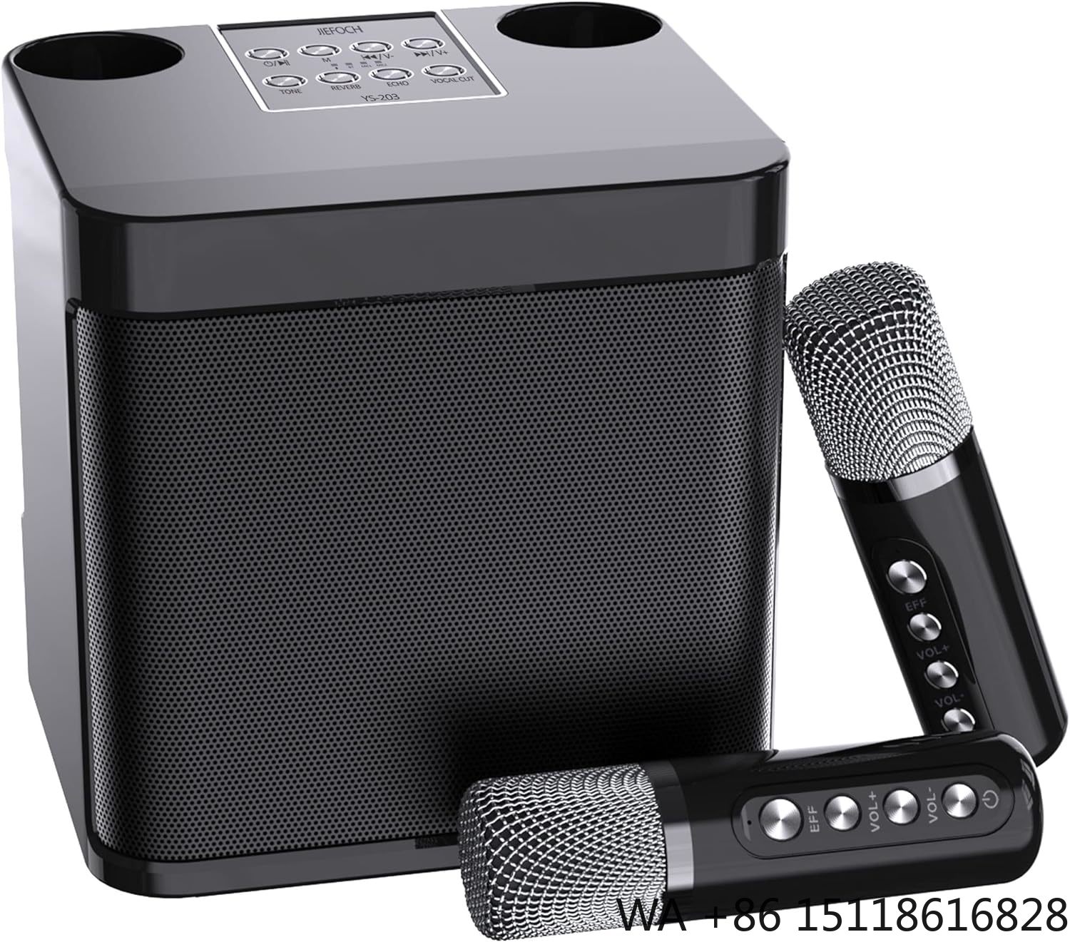 Karaoke Machine Portable With 2 Mic - Portable Music Karaoke Machine Wireless Bluetooth