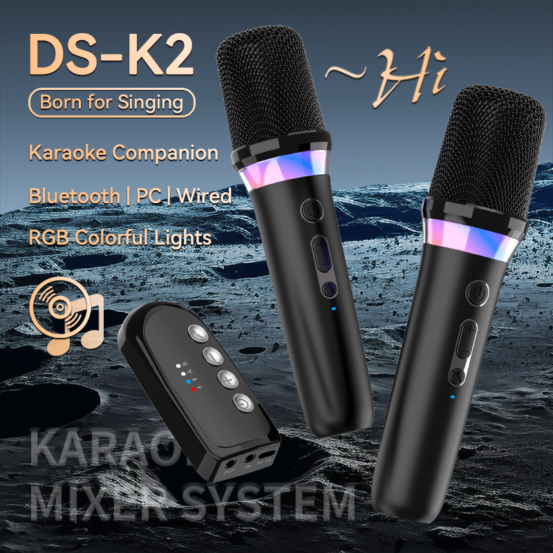 Bluetooth Karaoke Microphone Handheld - Karaoke Companion Wireless Microphone Dynamic Bluetooth