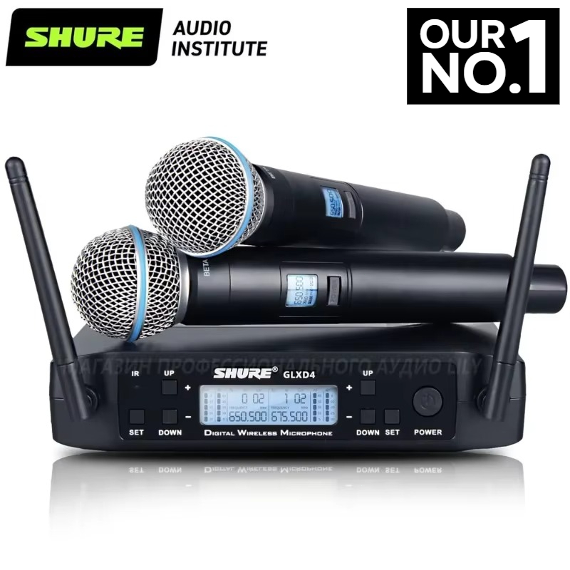 Bluetooth Karaoke Microphone Handheld - AAAAA Shure GLXD4 BETA 58A High