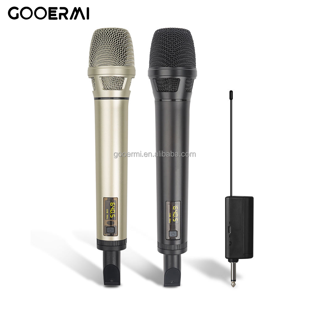 Uhf Wireless Microphone System Dual Channel - UHF Portable Wireless Microphone System, Dual