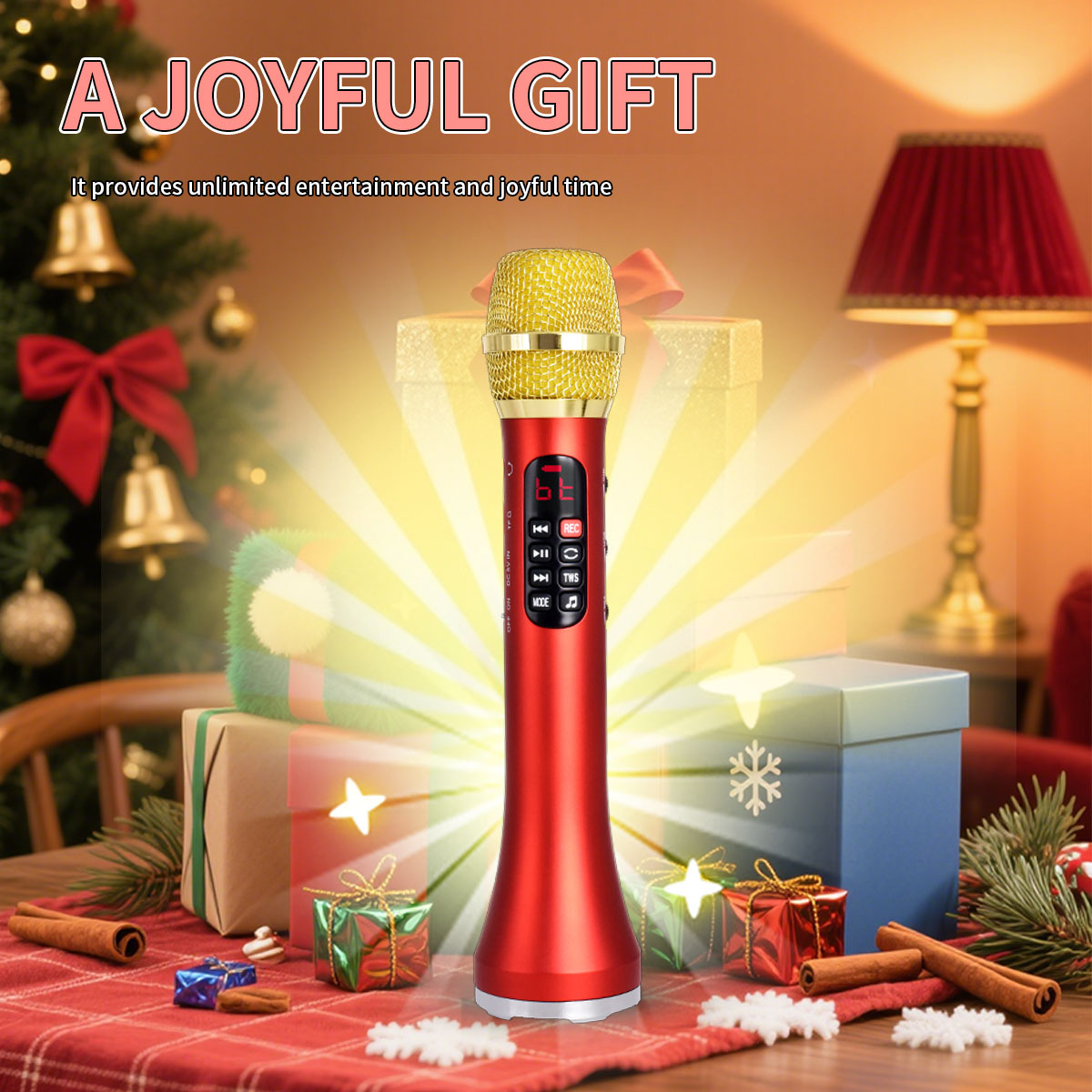 Bluetooth Karaoke Microphone Handheld - 1 Piece of 28cm 25W/Pc Karaoke