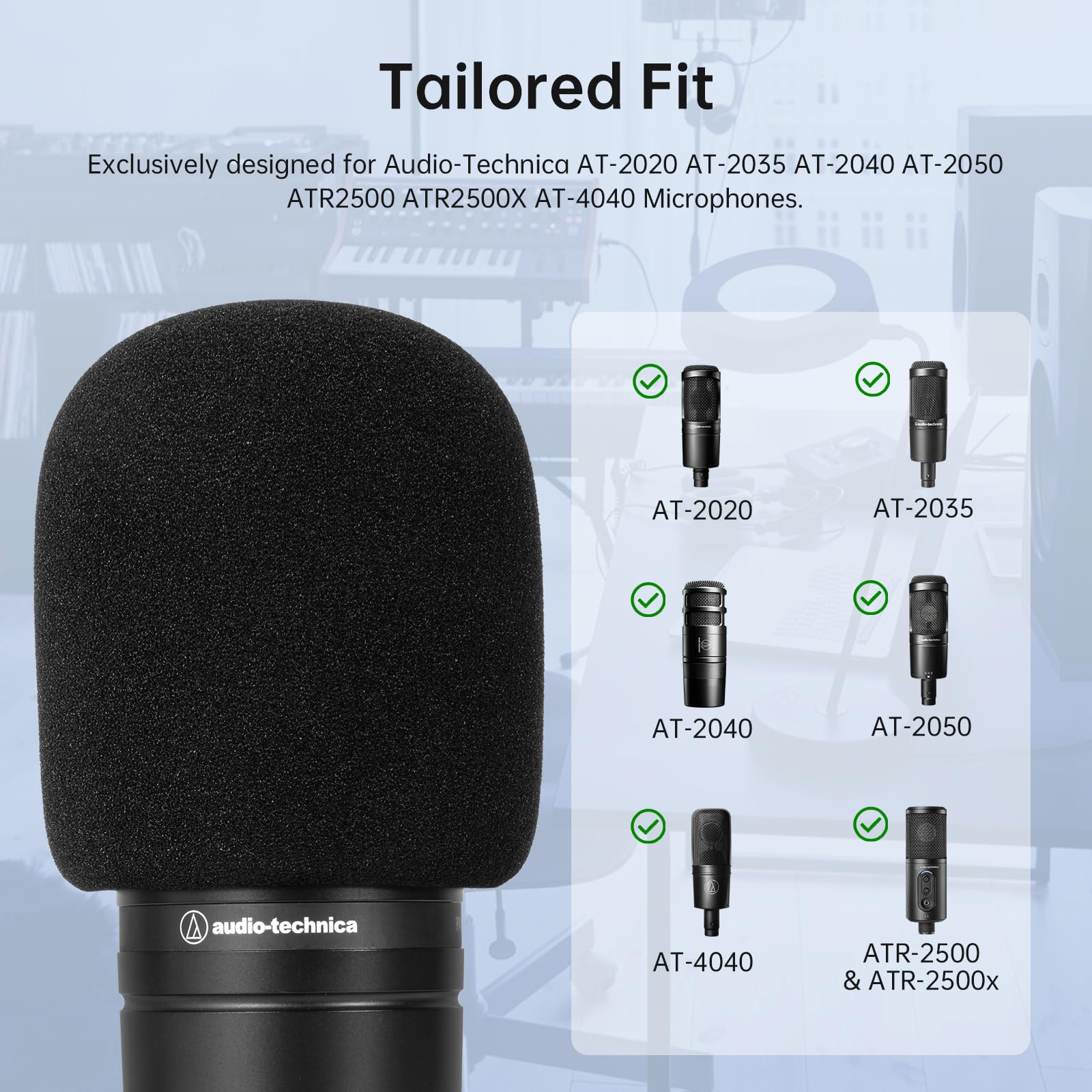 Pop Filter/Windscreen for Audi - Microphone Pop Filter Foam Windscreen ulasan dan harga