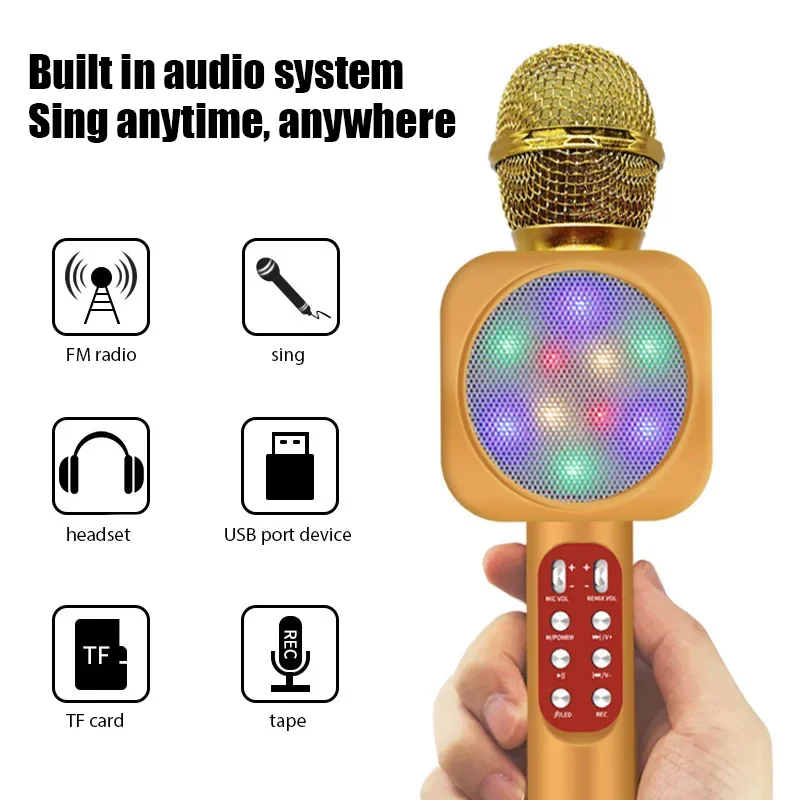 WS1816 Wireless Children Karao - Bluetooth Karaoke Microphone Handheld ulasan dan harga