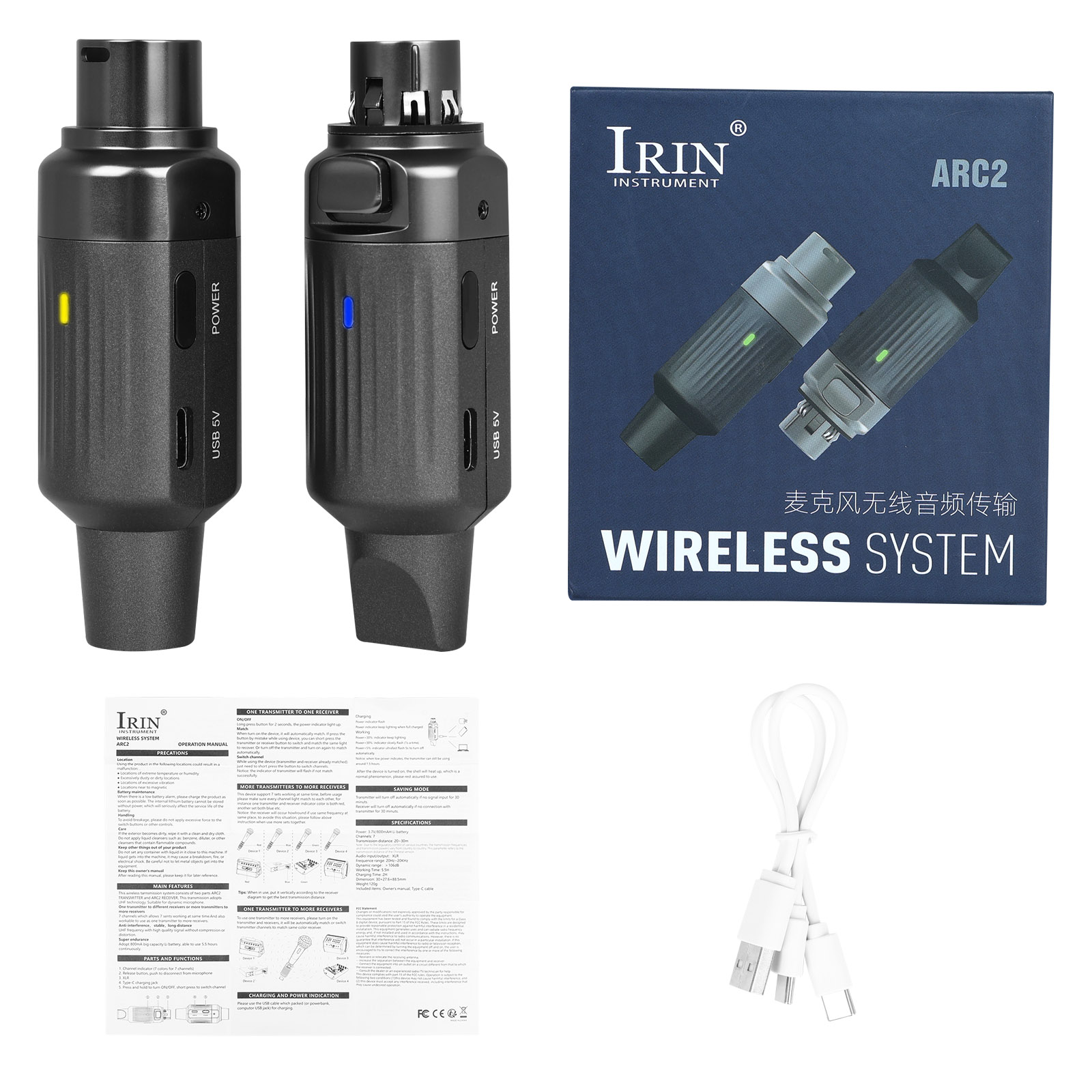 IRIN ARC2 UHF Wireless Microph - Uhf Wireless Microphone System Dual Channel ulasan dan harga