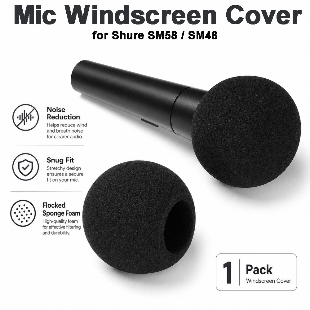 Replacement Mic Windscreen Cov - Microphone Pop Filter Foam Windscreen ulasan dan harga