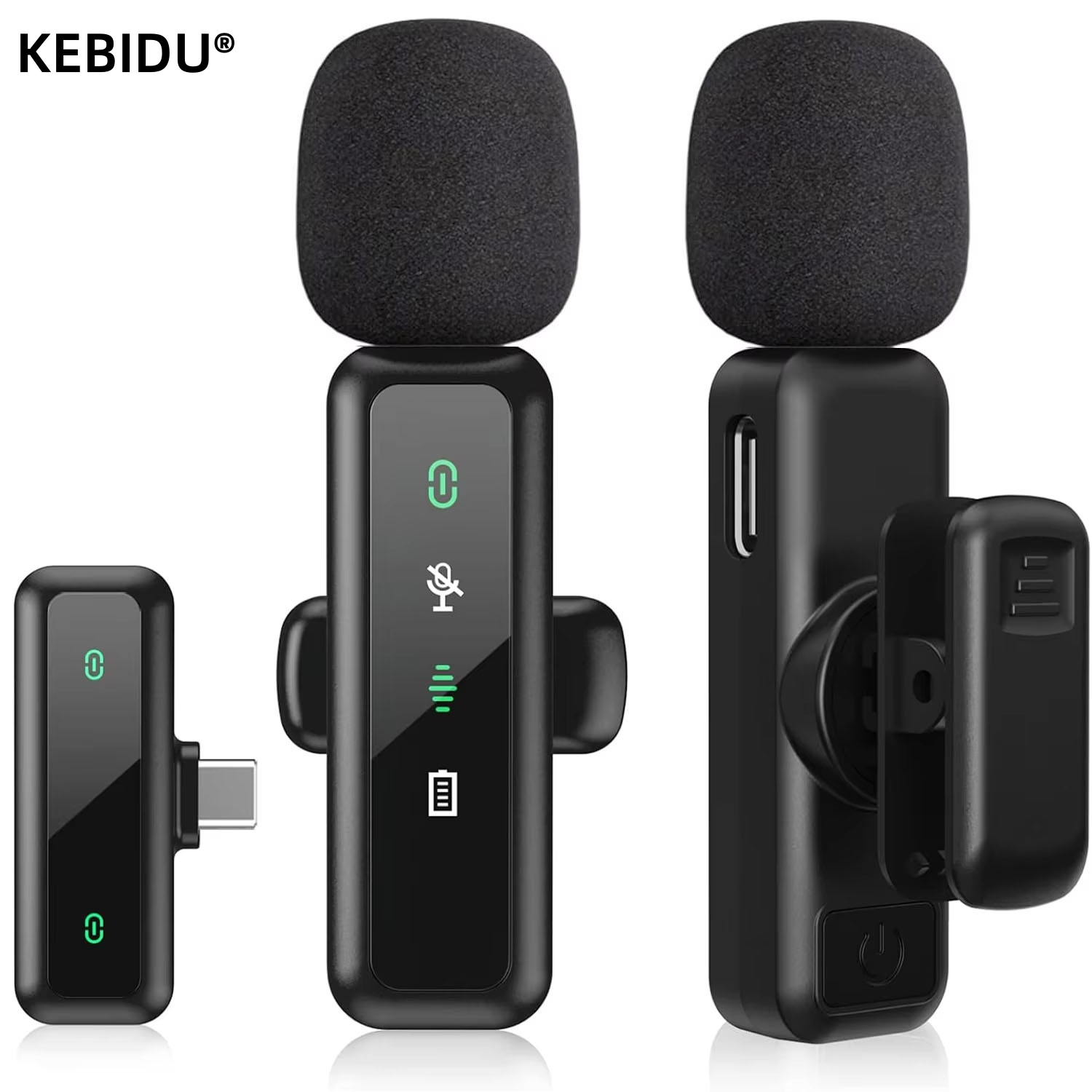 Lavalier Wireless Microphone 8 - Rechargeable Wireless Mic Lithium Battery ulasan dan harga