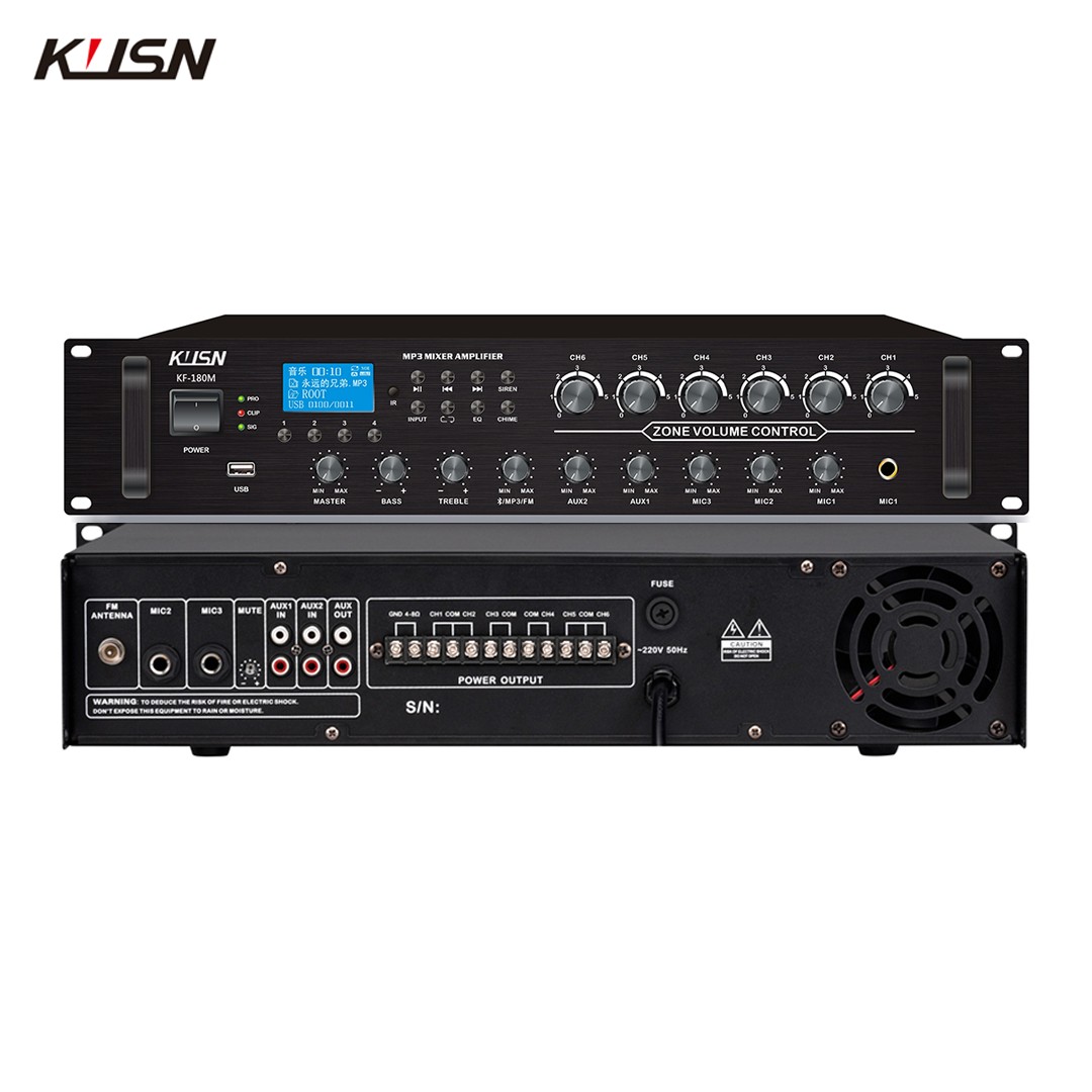 6 Zone 180W 100V Powered Ampli - Karaoke Amplifier Mixer Bluetooth ulasan dan harga
