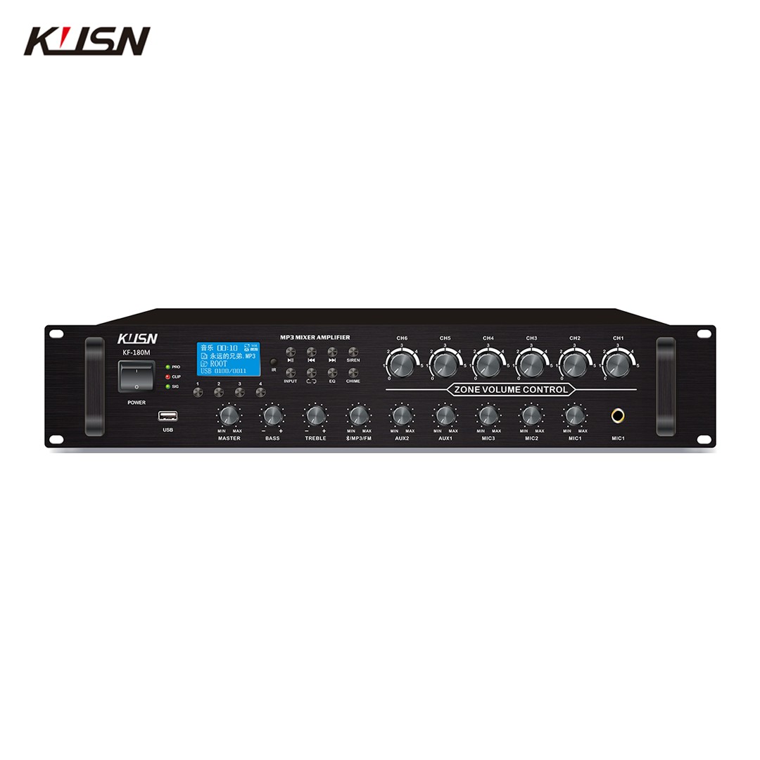 6 Zone 180W 100V Powered Ampli - Karaoke Amplifier Mixer Bluetooth ulasan dan harga
