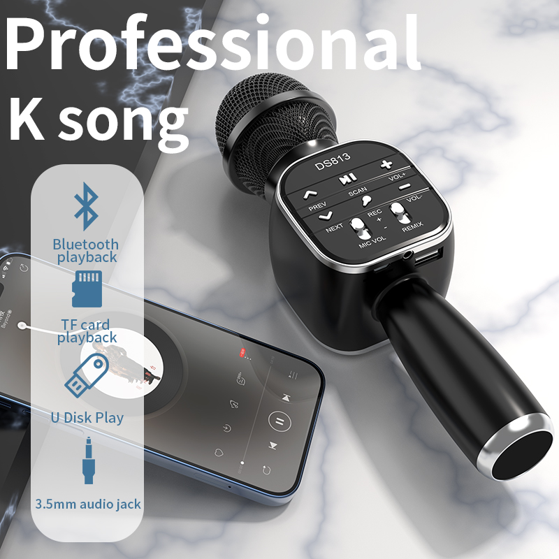 DS813 Wireless Bluetooth Karao - Bluetooth Karaoke Microphone Handheld ulasan dan harga