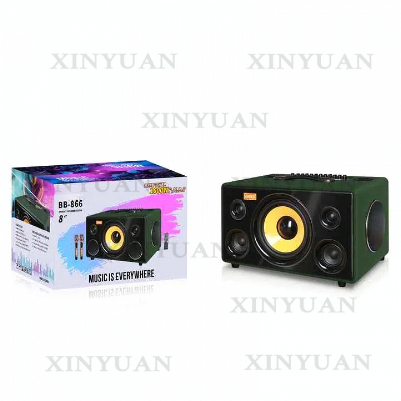 Karaoke Speaker, 8-Inch Wooden - Karaoke Speaker System 100W Rgb ulasan dan harga