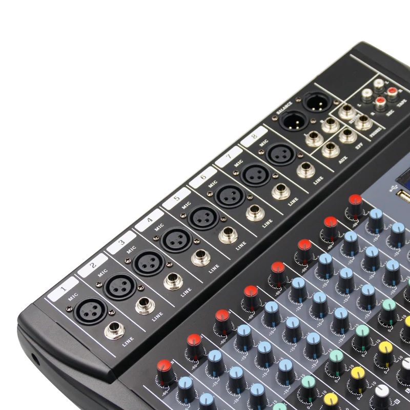 8 Channel Audio Mixer 48V Phan - Karaoke Amplifier Mixer Bluetooth ulasan dan harga