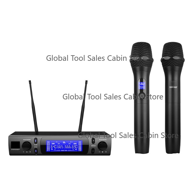 VM300 UHF Dual 2-Channel Wirel - Uhf Wireless Microphone System Dual Channel ulasan dan harga