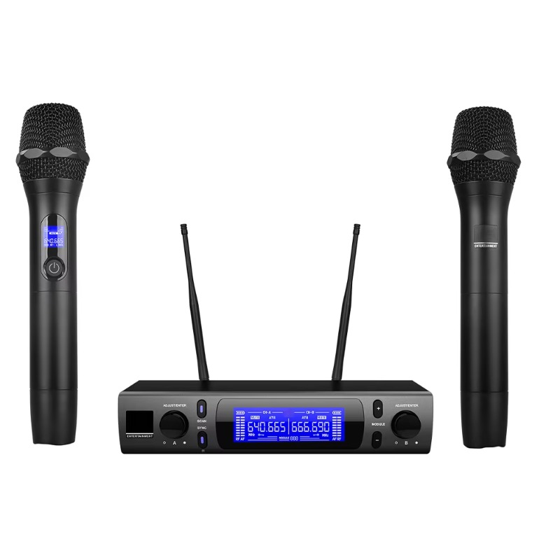 VM300 UHF Dual 2-Channel Wirel - Uhf Wireless Microphone System Dual Channel ulasan dan harga