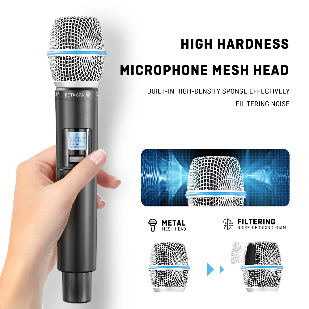 TAVOSOP GL-B87 Professional Du - Uhf Wireless Microphone System Dual Channel ulasan dan harga
