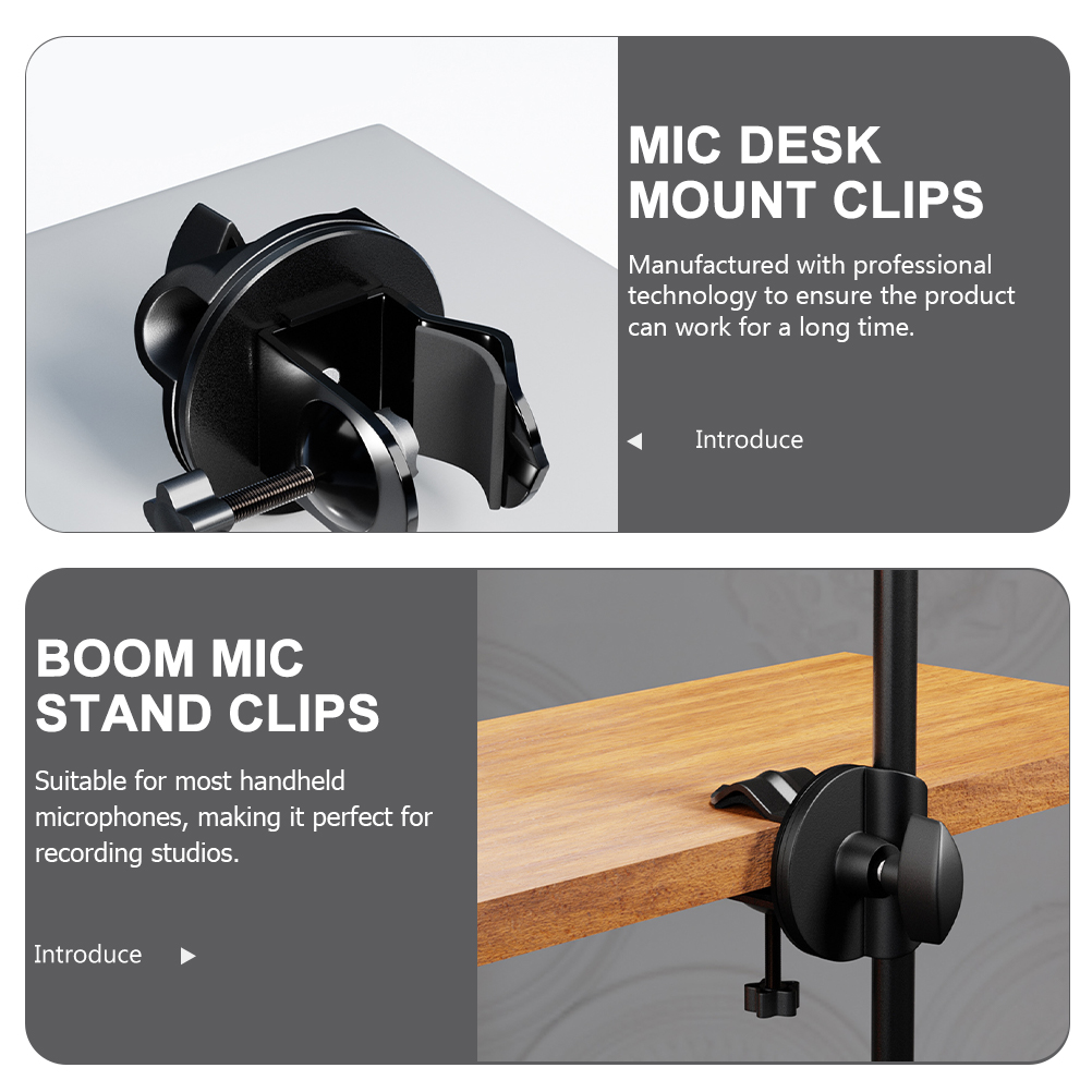 Mic Clip Microphone Desk Arm C - Microphone Stand Boom Arm Floor ulasan dan harga