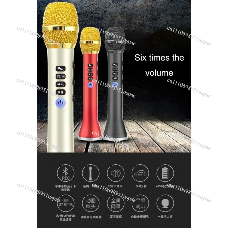 L-698DSP 20W Wireless Micropho - Bluetooth Karaoke Microphone Handheld ulasan dan harga