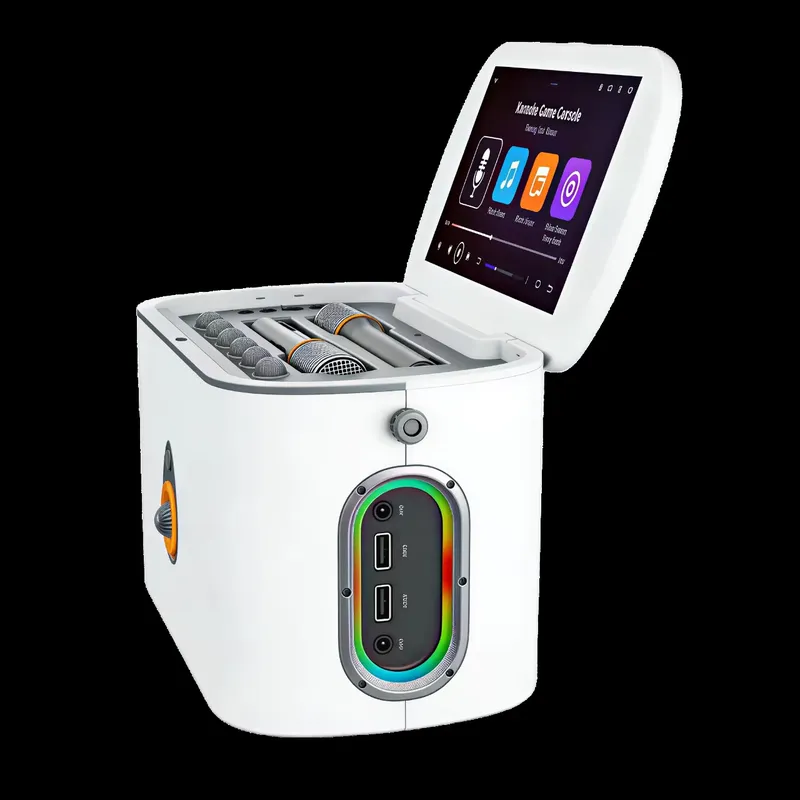 Portable Bluetooth Speaker wit - Karaoke Machine Portable With 2 Mic ulasan dan harga