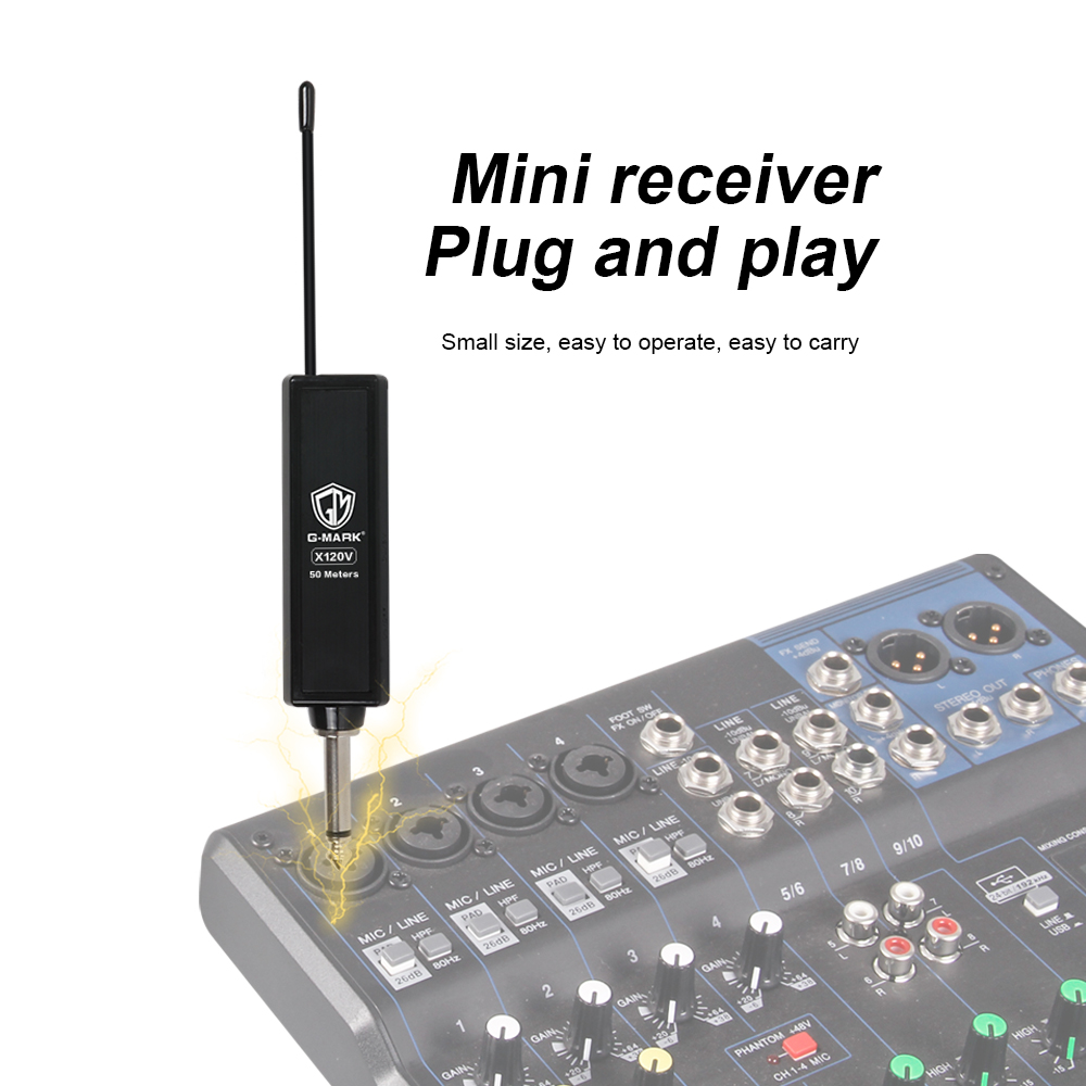 Microphone G-MARK X110V Wirele - Rechargeable Wireless Mic Lithium Battery ulasan dan harga
