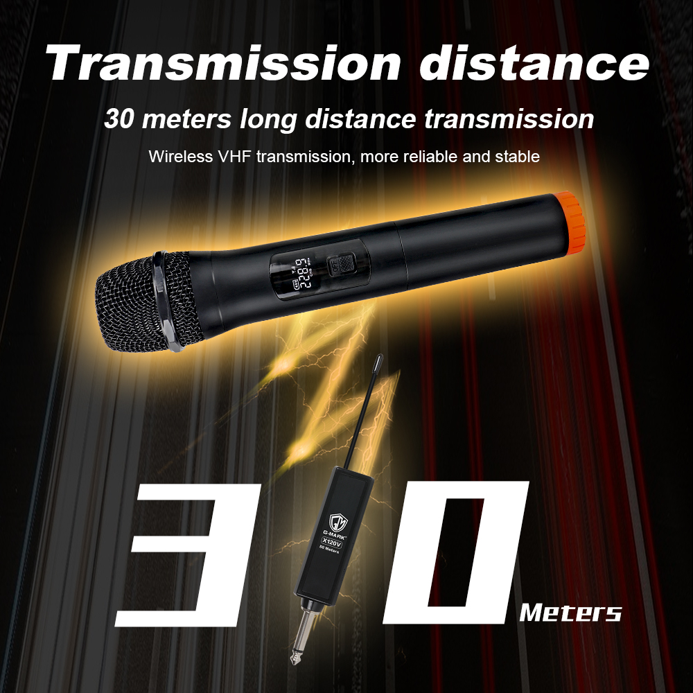 Microphone G-MARK X110V Wirele - Rechargeable Wireless Mic Lithium Battery ulasan dan harga