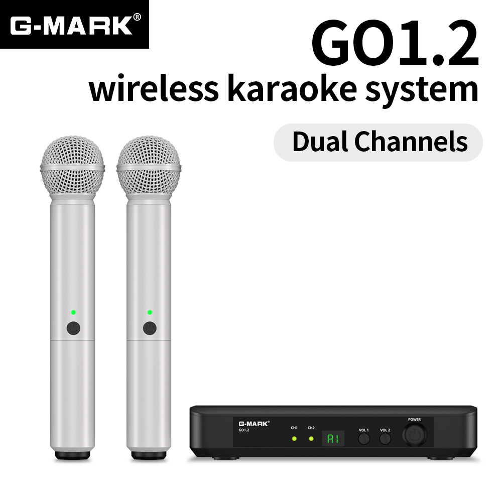 Wireless Microphone G-MARK UHF - Rechargeable Wireless Mic Lithium Battery ulasan dan harga