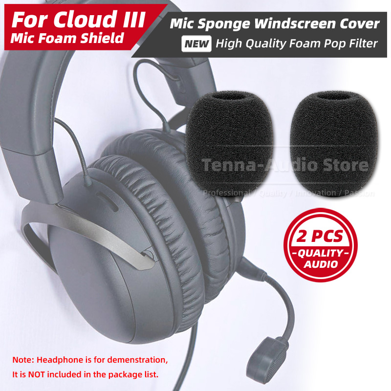 2PCS Headset Microphone Windsc - Microphone Pop Filter Foam Windscreen ulasan dan harga