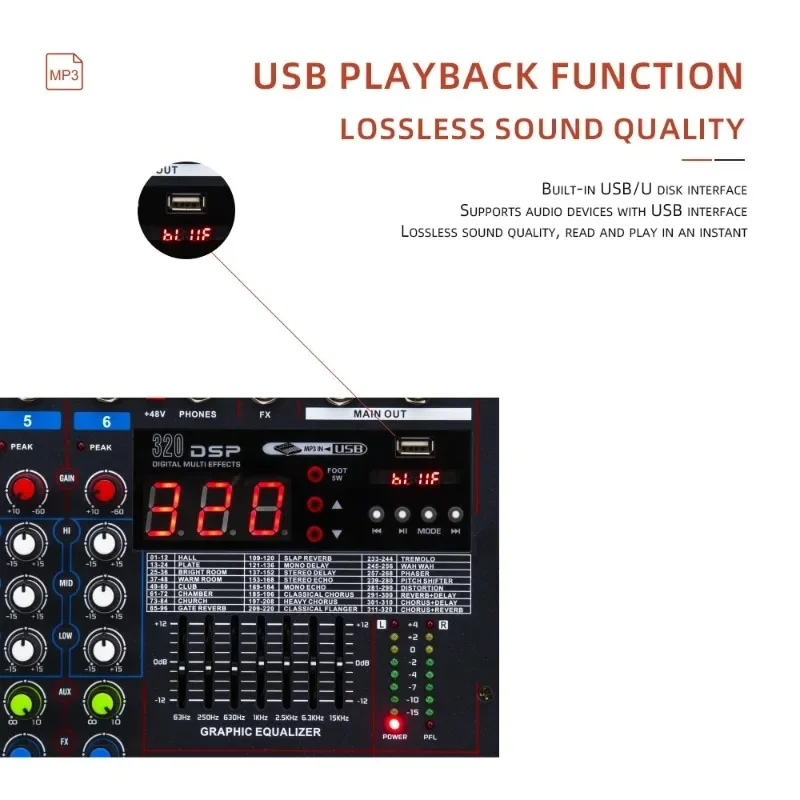 LXR12 12-Channel Bluetooth Dig - Karaoke Amplifier Mixer Bluetooth ulasan dan harga