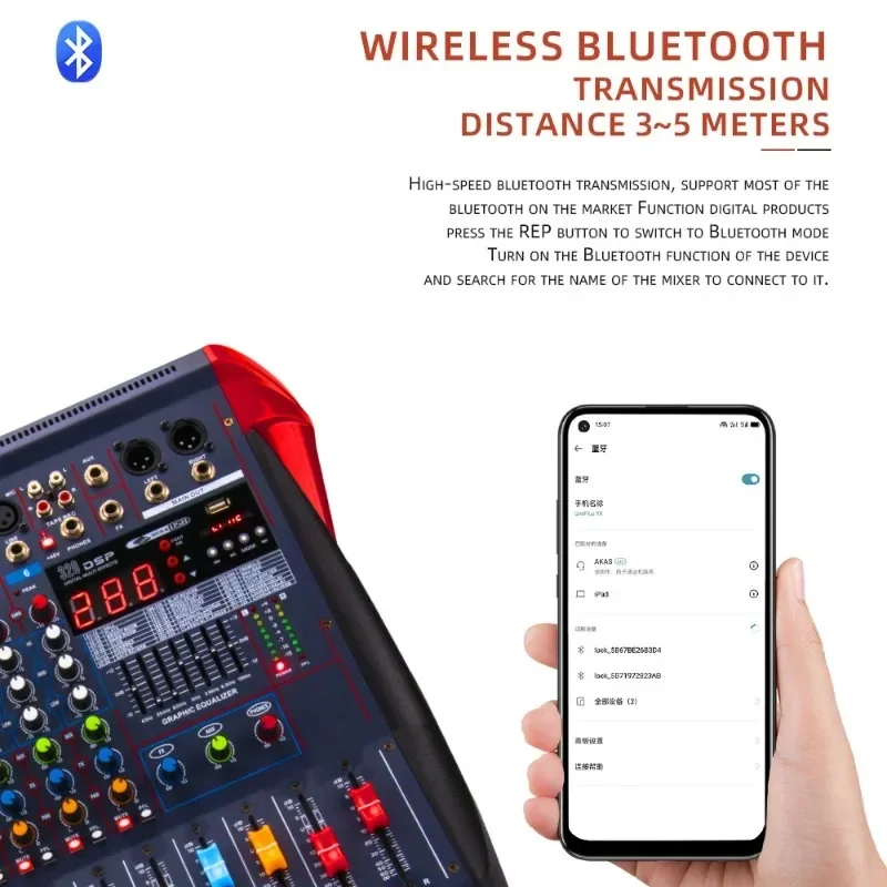 LXR12 12-Channel Bluetooth Dig - Karaoke Amplifier Mixer Bluetooth ulasan dan harga