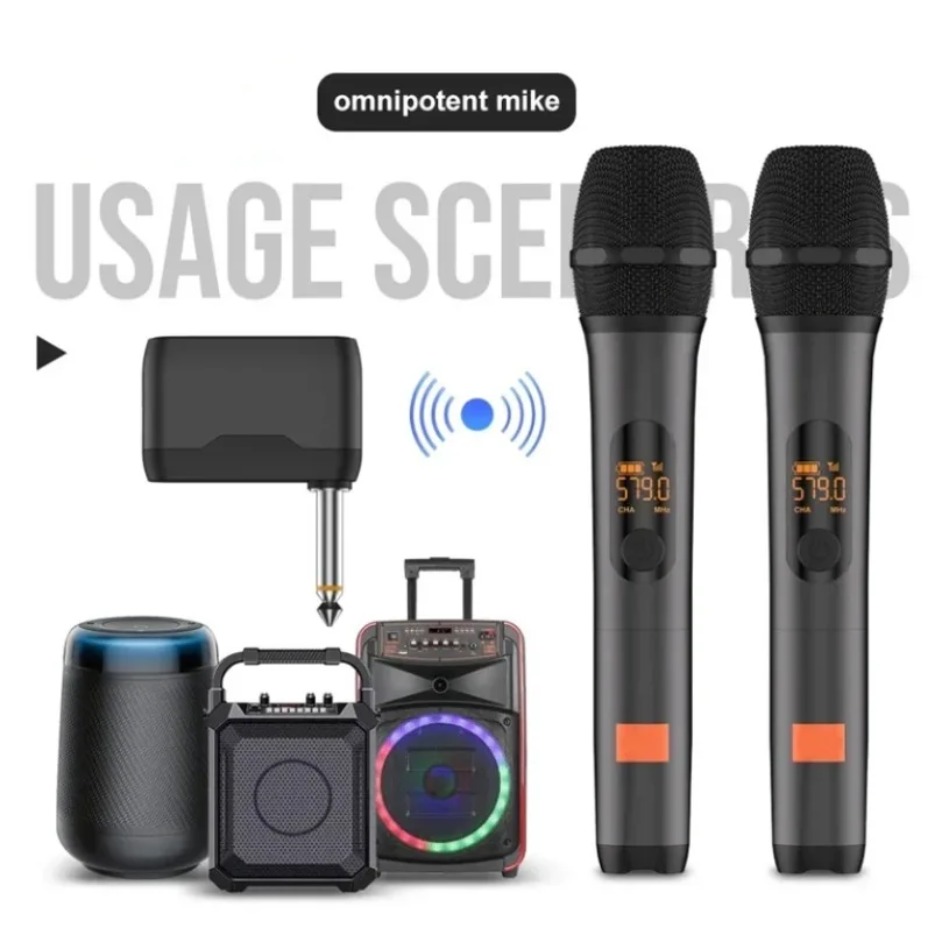Party Box UHF Dual Channel Wir - Uhf Wireless Microphone System Dual Channel ulasan dan harga