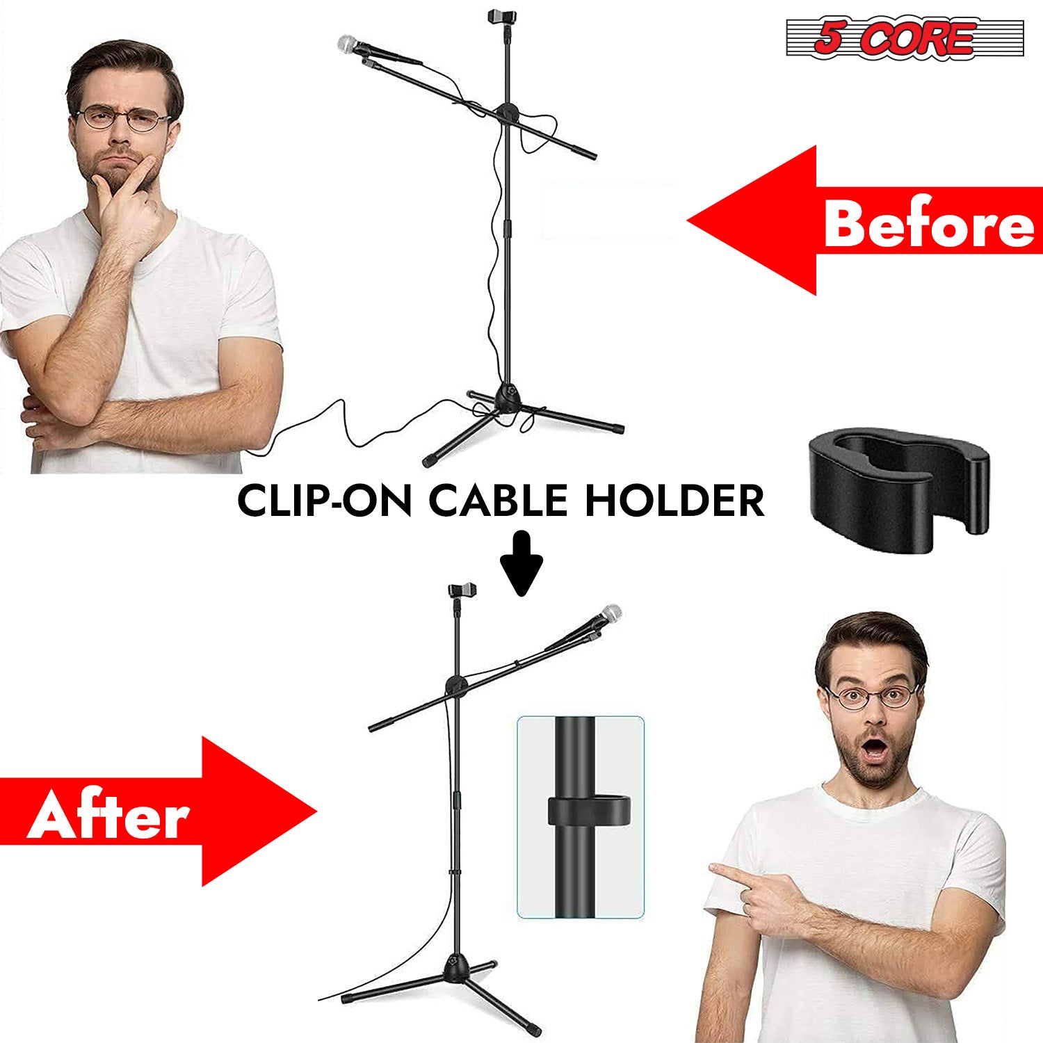 5 Core Tripod Mic Stand Adjust - Microphone Stand Boom Arm Floor ulasan dan harga