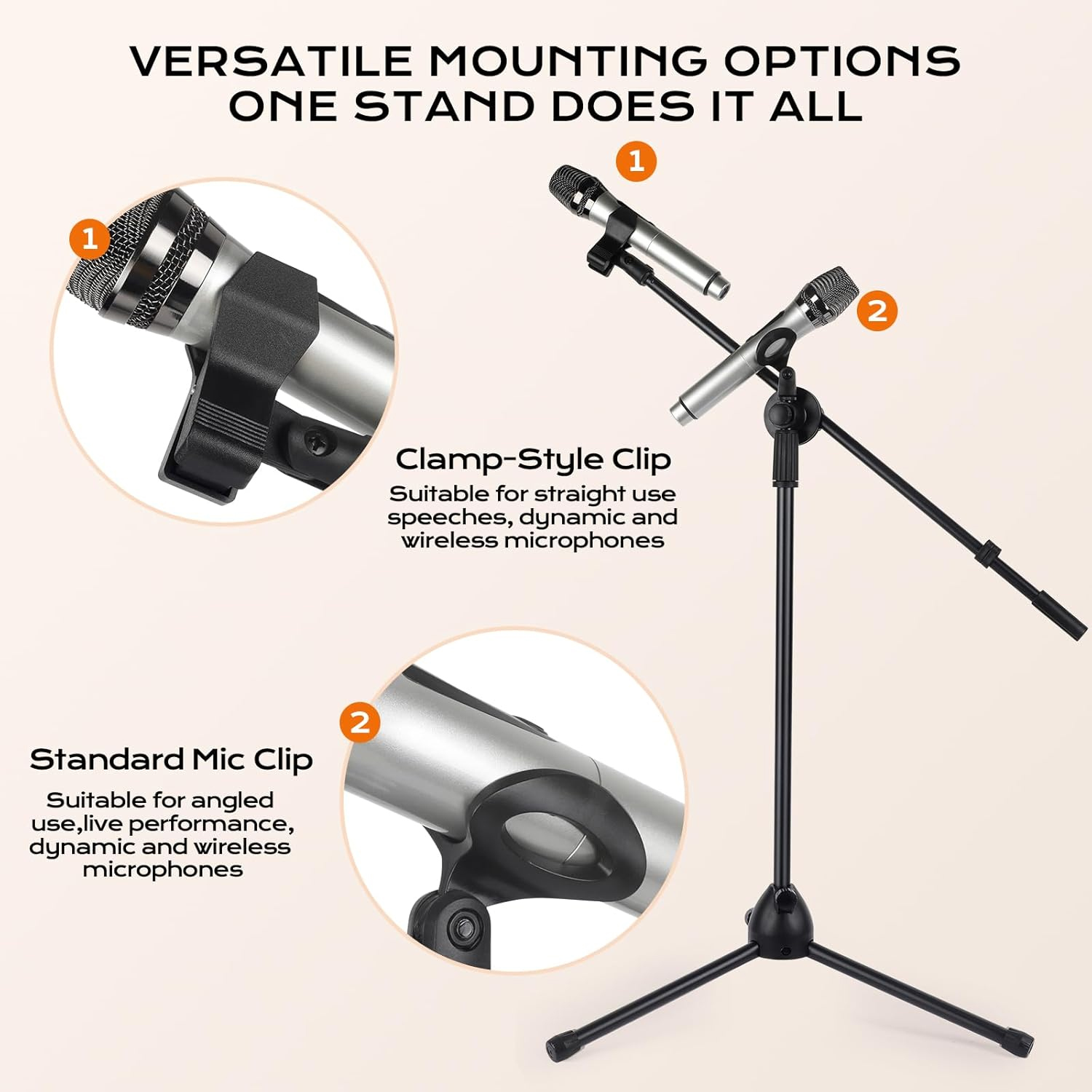 Microphone Stand Tripod Boom A - Microphone Stand Boom Arm Floor ulasan dan harga