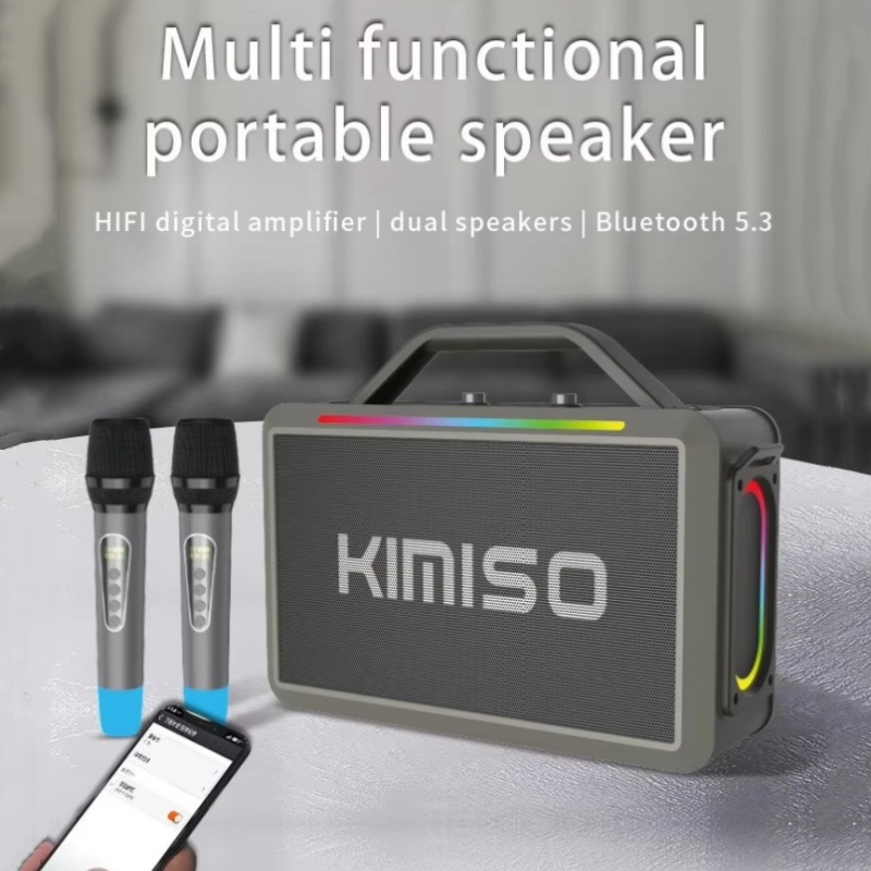 Original KIMISO KMS-252 Portab - Karaoke Machine Portable With 2 Mic ulasan dan harga