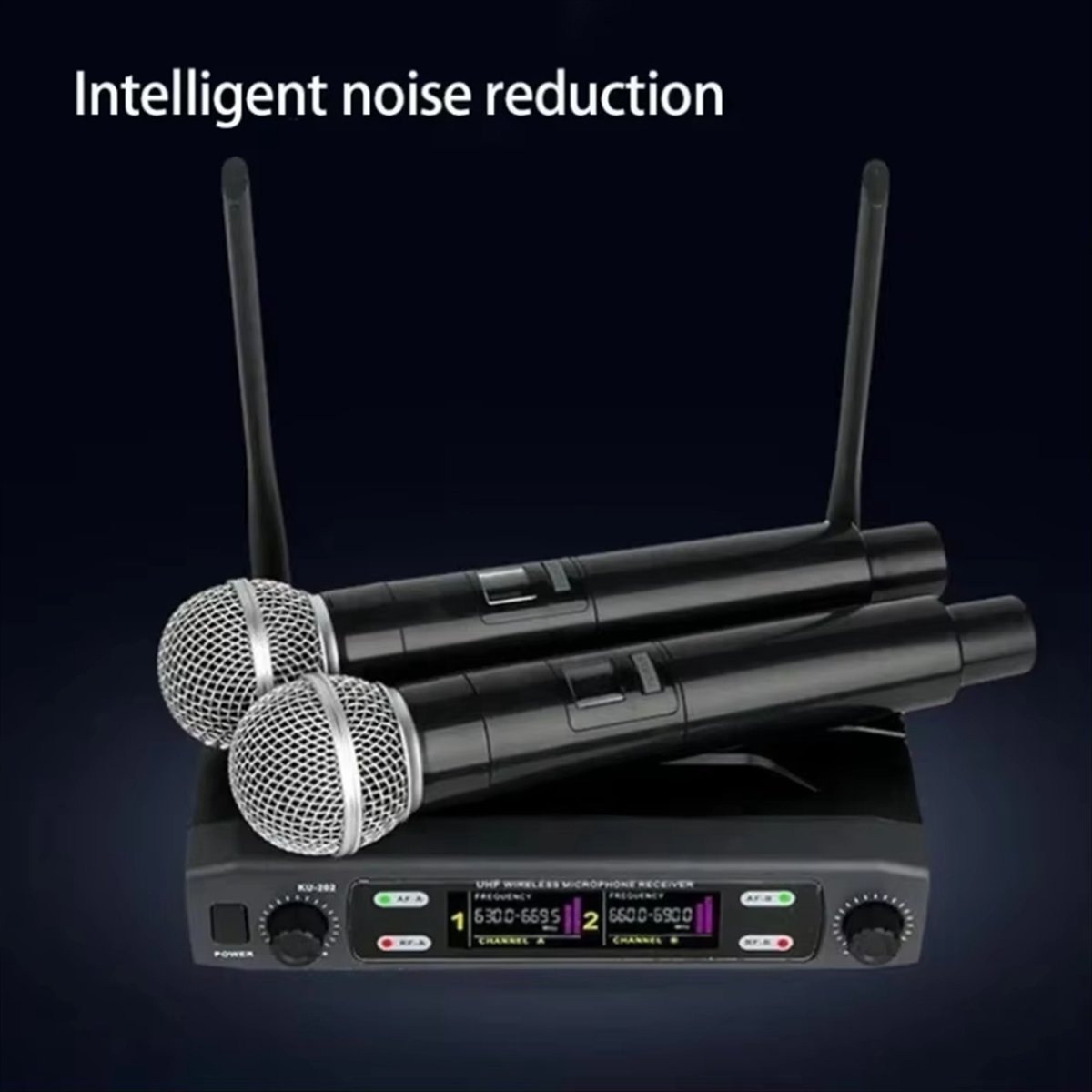 T1584C-Dual Channel Profession - Uhf Wireless Microphone System Dual Channel ulasan dan harga