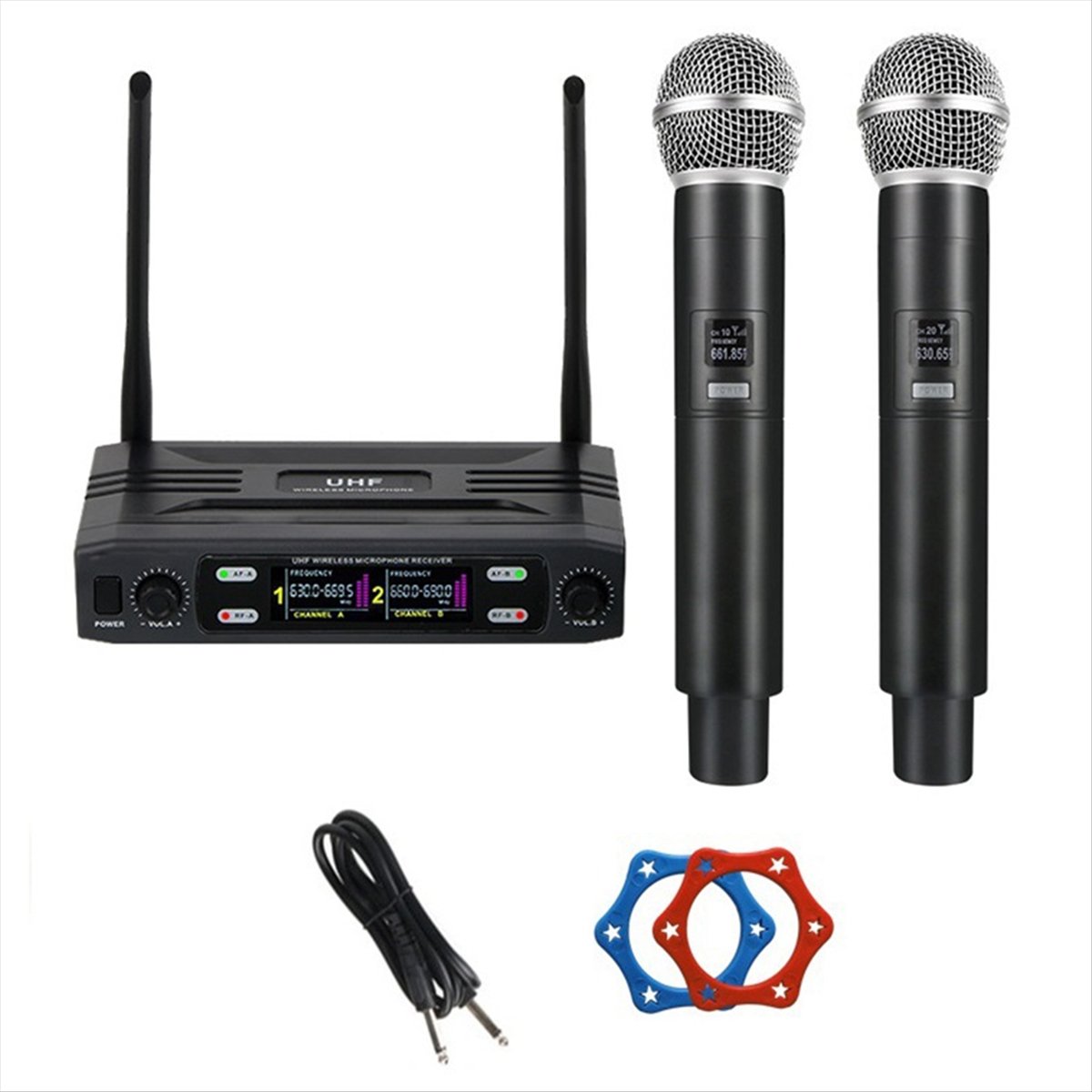 T1584C-Dual Channel Profession - Uhf Wireless Microphone System Dual Channel ulasan dan harga