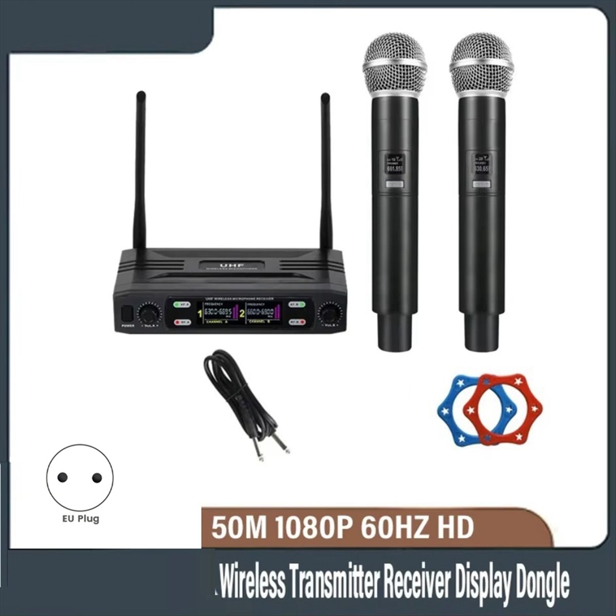 T1584C-Dual Channel Profession - Uhf Wireless Microphone System Dual Channel ulasan dan harga