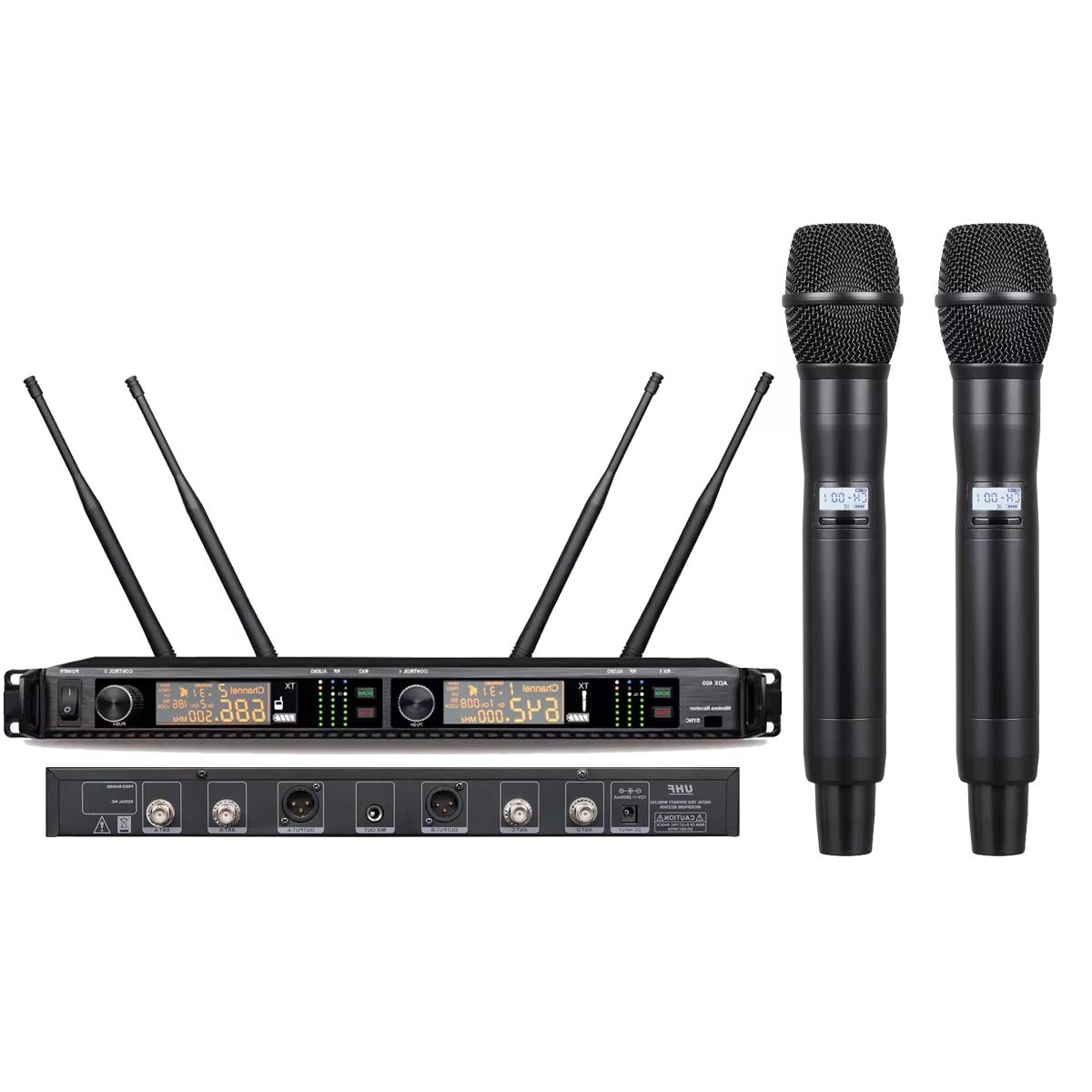 Dual Channel UHF AD2 AD4D Digi - Uhf Wireless Microphone System Dual Channel ulasan dan harga