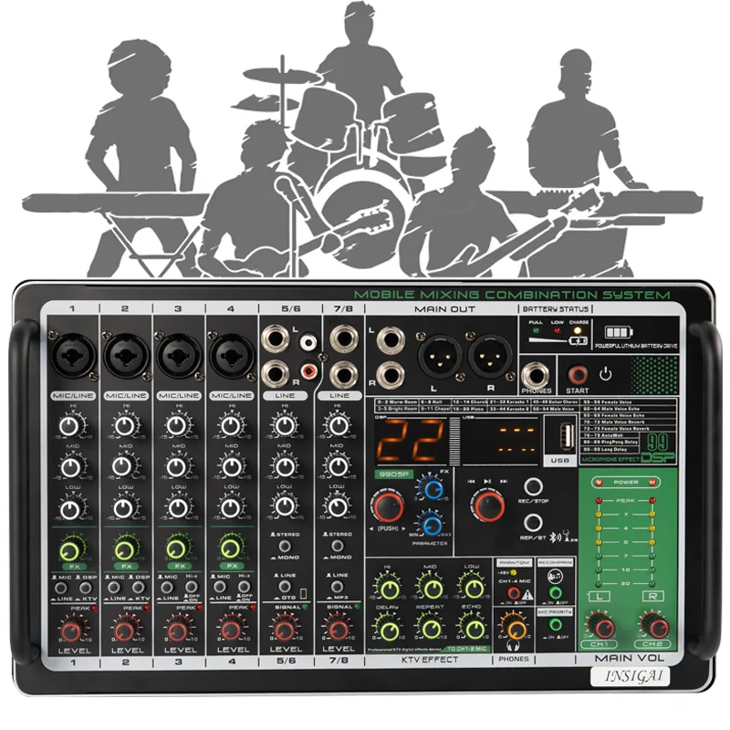 Rechargeable 18000mA Battery 8 - Karaoke Amplifier Mixer Bluetooth ulasan dan harga