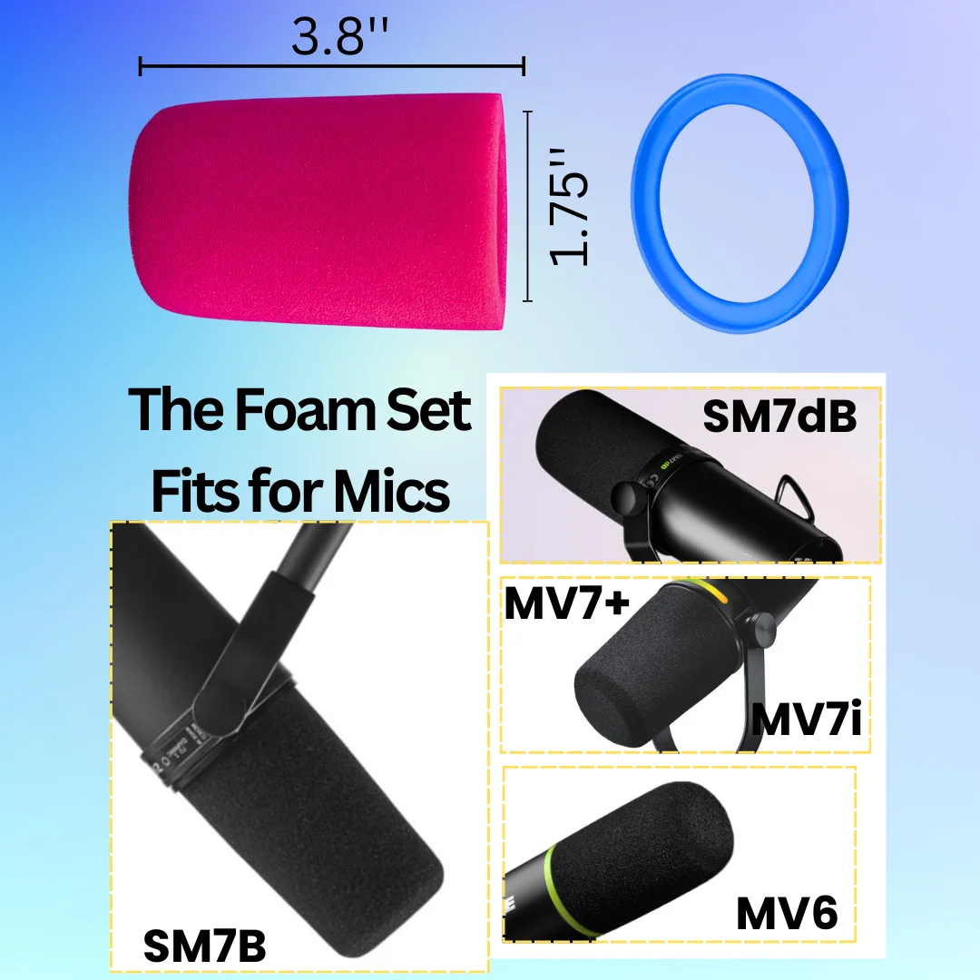 SM7B Mic Pop Filter Replacemen - Microphone Pop Filter Foam Windscreen ulasan dan harga