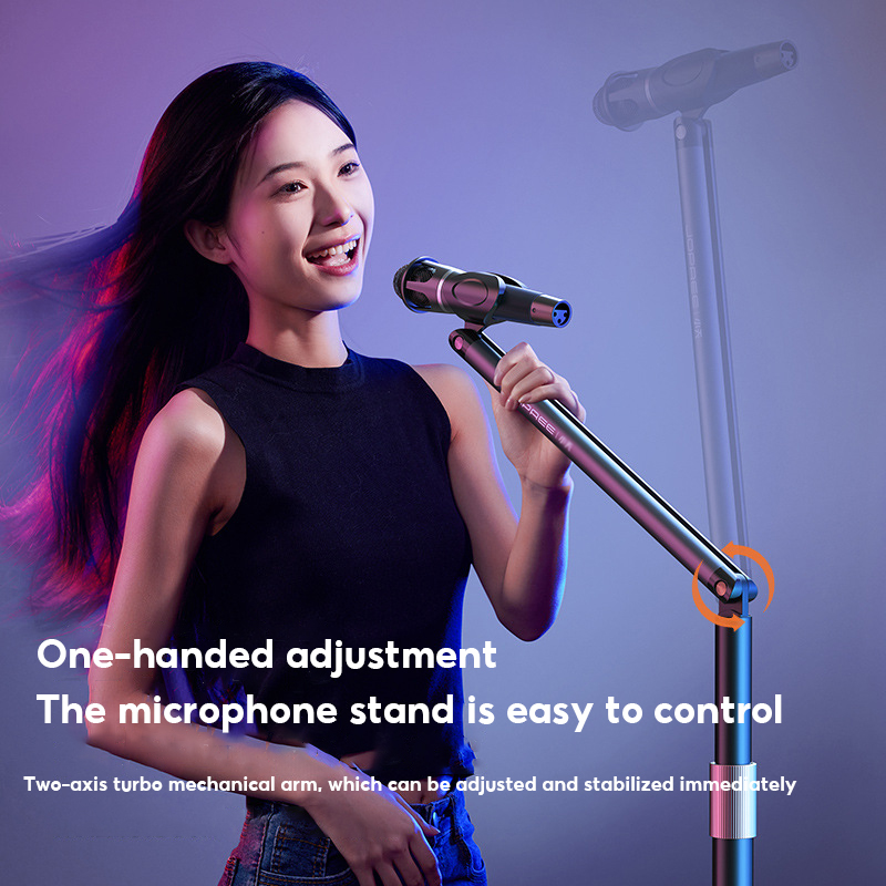 MoZhao Microphone Stand Floor  - Microphone Stand Boom Arm Floor ulasan dan harga