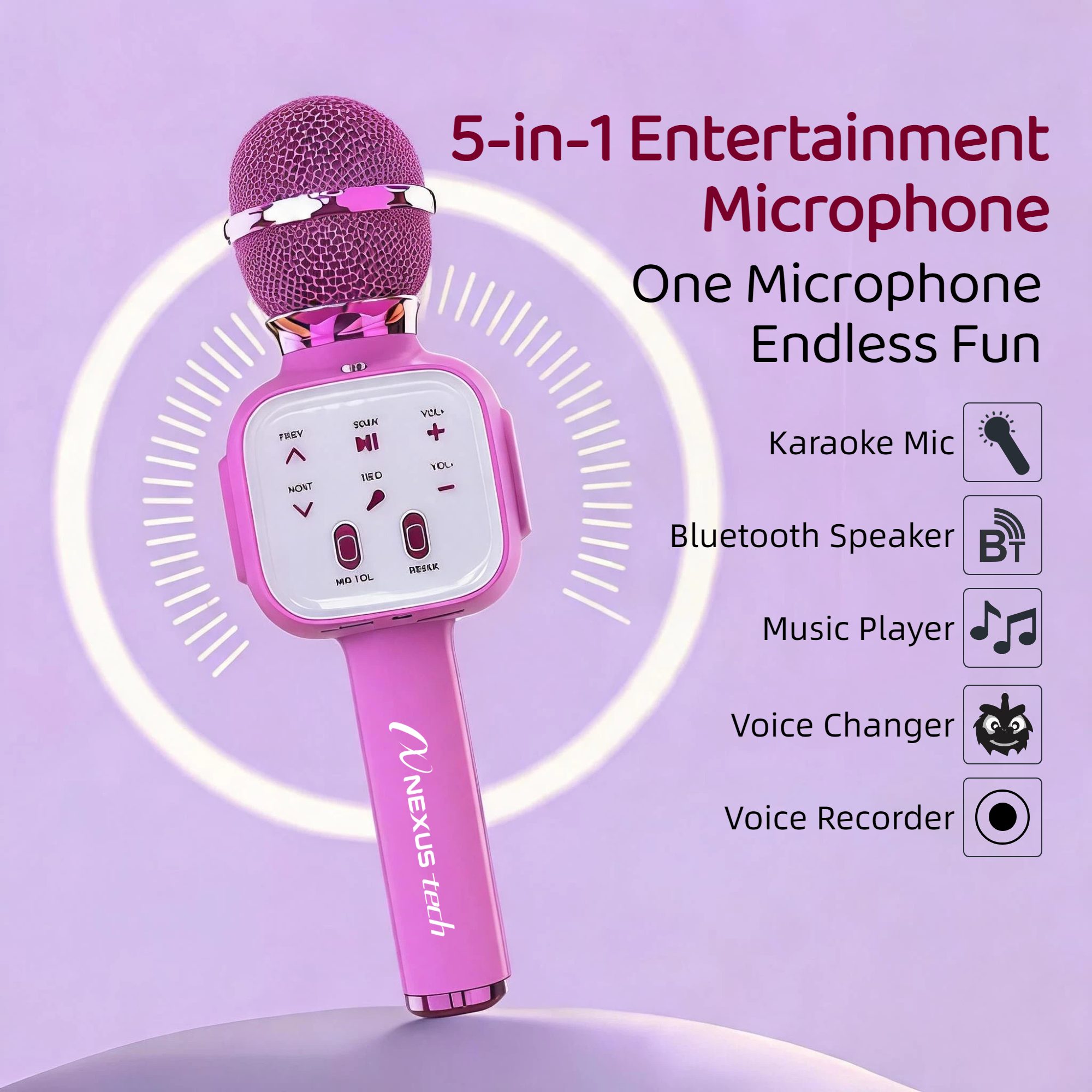 Halloween Premium Wireless Kar - Bluetooth Karaoke Microphone Handheld ulasan dan harga