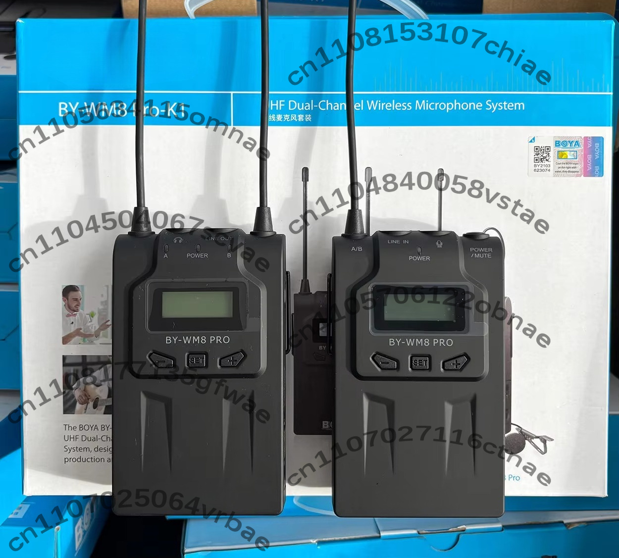 BY-WM8 Pro-K1 wireless lavalie - Wireless Lavalier Microphone Dual Receiver ulasan dan harga