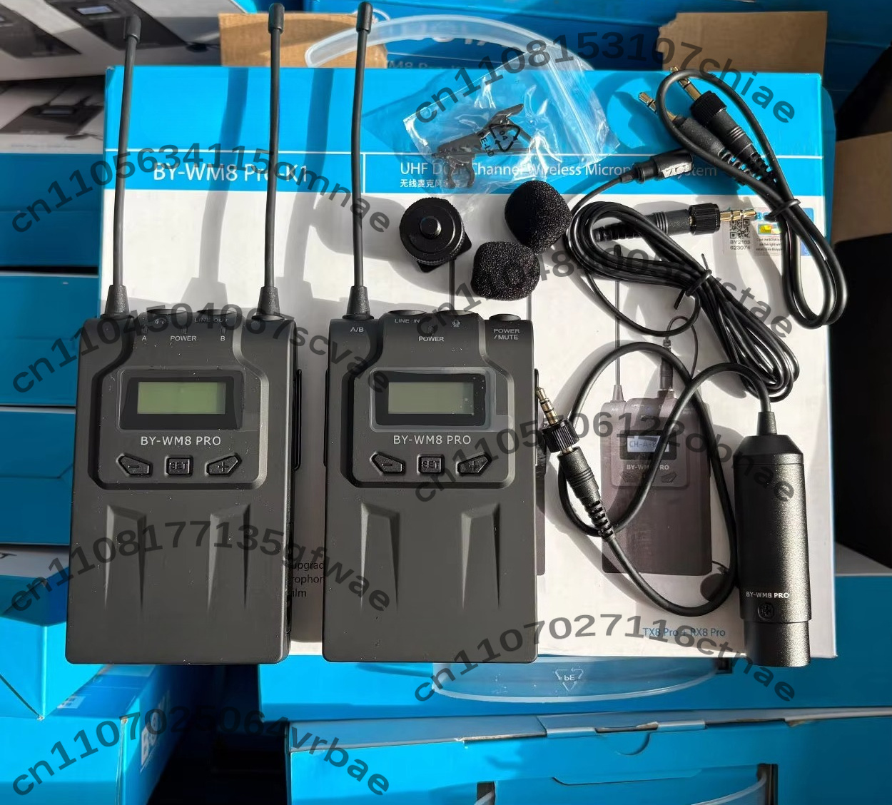 BY-WM8 Pro-K1 wireless lavalie - Wireless Lavalier Microphone Dual Receiver ulasan dan harga