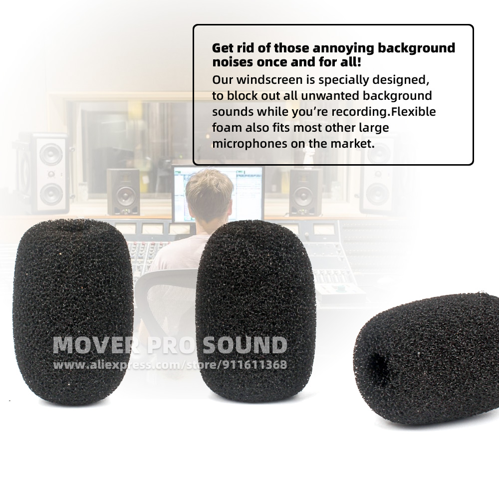 SnapVox Compatible With SHURE  - Microphone Pop Filter Foam Windscreen ulasan dan harga