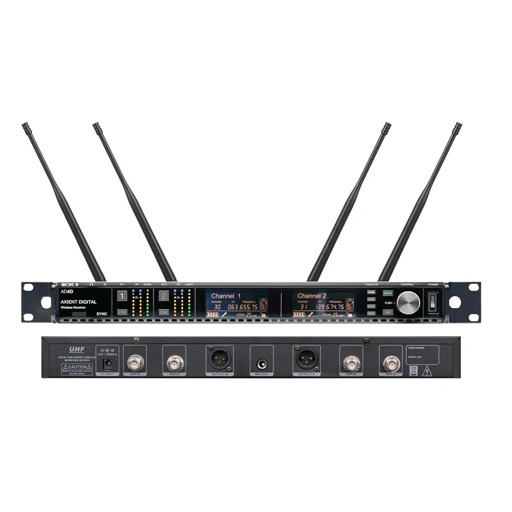 Professional WCM16 Black Cardi - Uhf Wireless Microphone System Dual Channel ulasan dan harga
