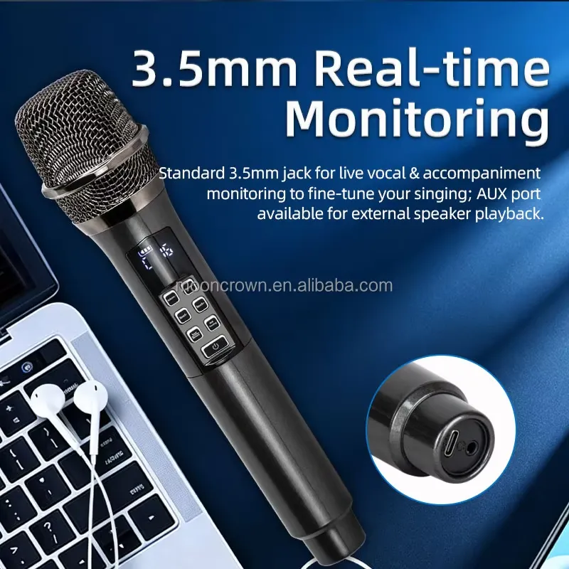 BOLRZO Sound card wireless dyn - Bluetooth Karaoke Microphone Handheld ulasan dan harga