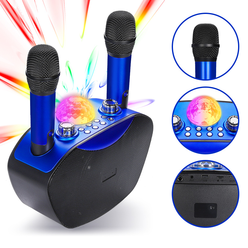 Mini Subwoofer Speaker Portabl - Bluetooth Karaoke Microphone Handheld ulasan dan harga
