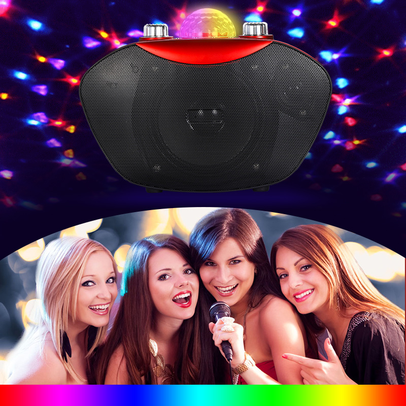 Mini Subwoofer Speaker Portabl - Bluetooth Karaoke Microphone Handheld ulasan dan harga