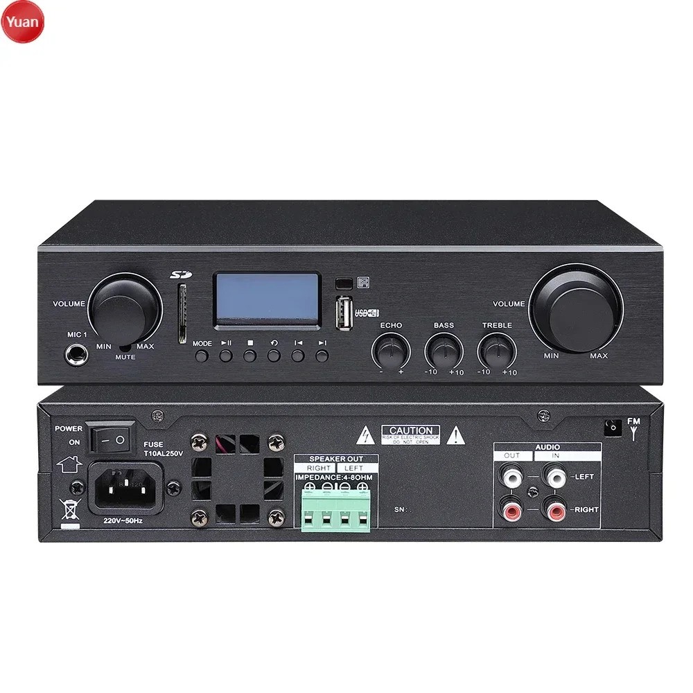 2*80W Blue-tooth USB MP3 Remot - Karaoke Amplifier Mixer Bluetooth ulasan dan harga