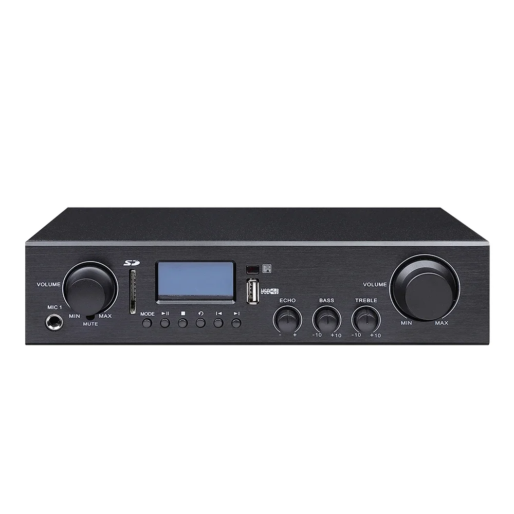2*80W Blue-tooth USB MP3 Remot - Karaoke Amplifier Mixer Bluetooth ulasan dan harga